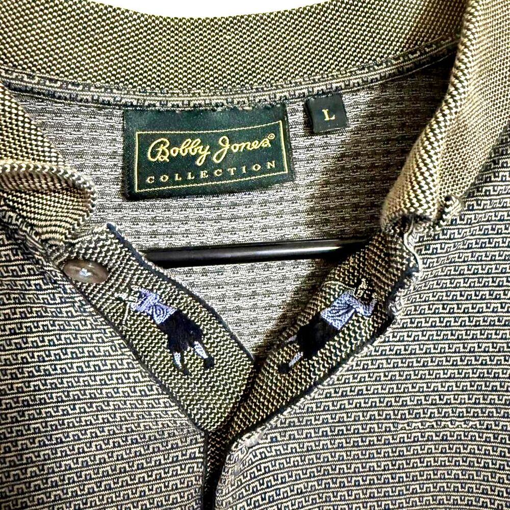 Vintage 90s Bobby Jones Collection Golf Polo Shirt Made in Italy Men’s Large